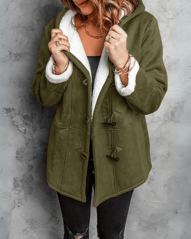 ÉLOÏSE™ | Ciepła kurtka z kapturem i podszewką z baranka — 4