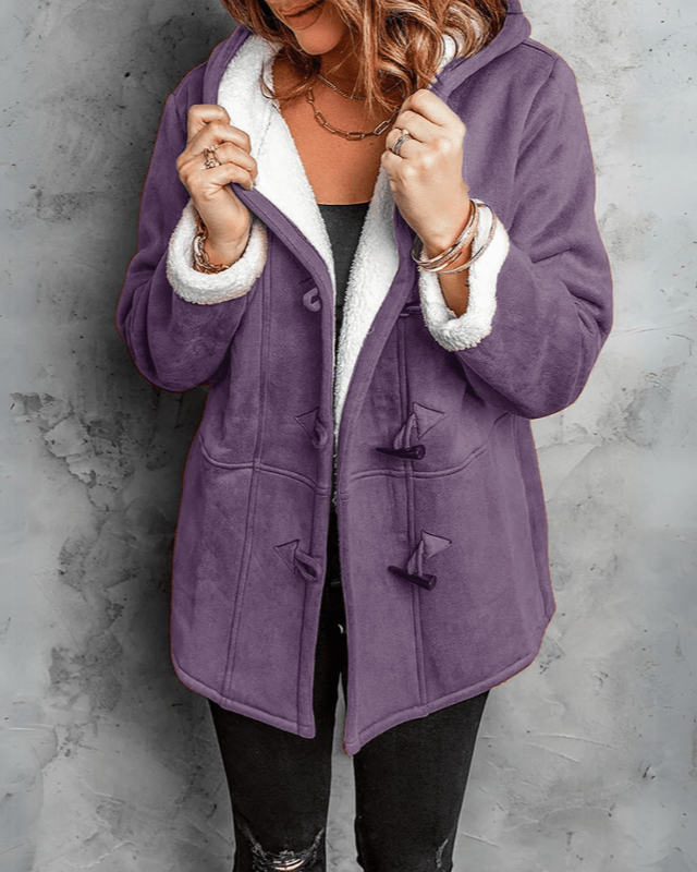 ÉLOÏSE™ | Ciepła kurtka z kapturem i podszewką z baranka — 5