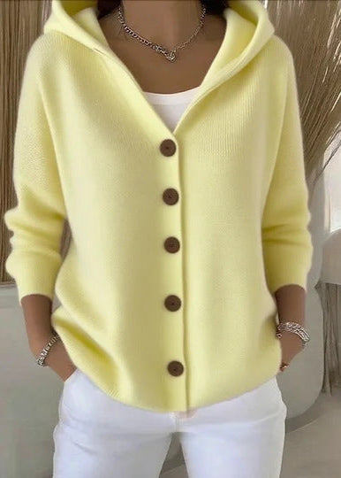CAMILLE™ | Sweter rozpinany z kapturem na guziki — 7