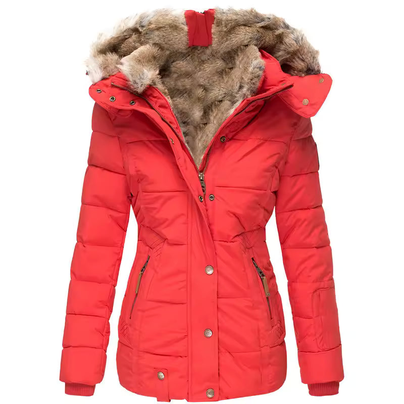AMÉLIE™ | Ciepła kurtka zimowa pikowana z futrzanym kołnierzem — 6