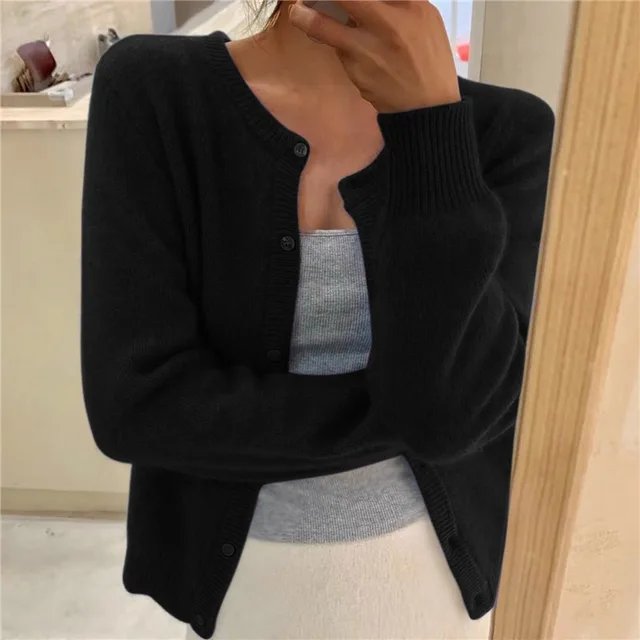 VALENTINE™ | Krótki sweter rozpinany na guziki — 2