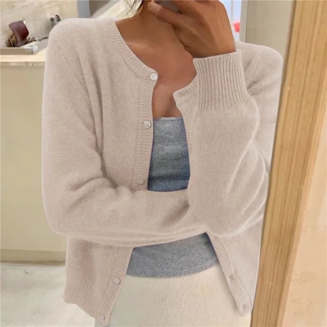 VALENTINE™ | Krótki sweter rozpinany na guziki — 3