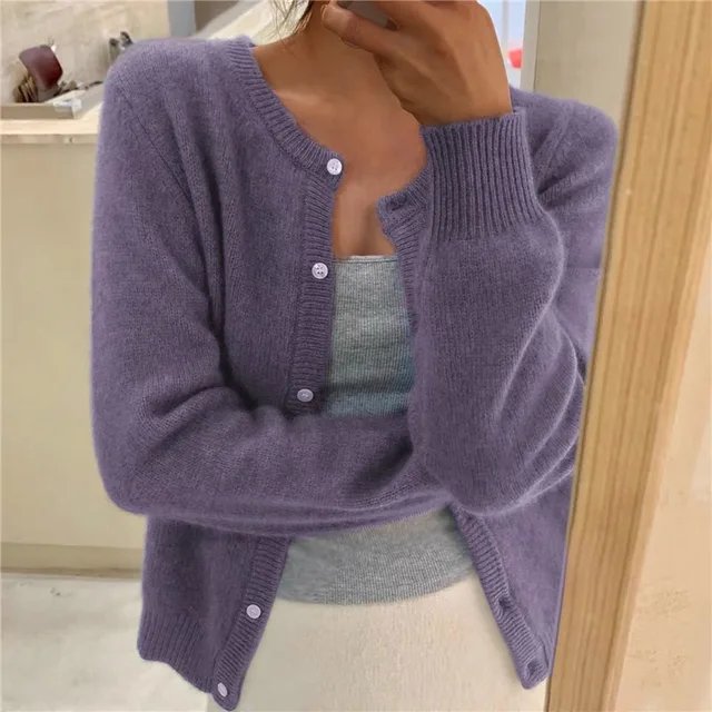 VALENTINE™ | Krótki sweter rozpinany na guziki — 4