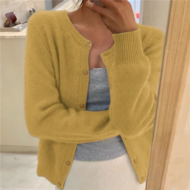 VALENTINE™ | Krótki sweter rozpinany na guziki — 6