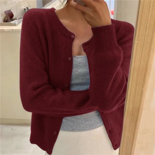VALENTINE™ | Krótki sweter rozpinany na guziki — 7